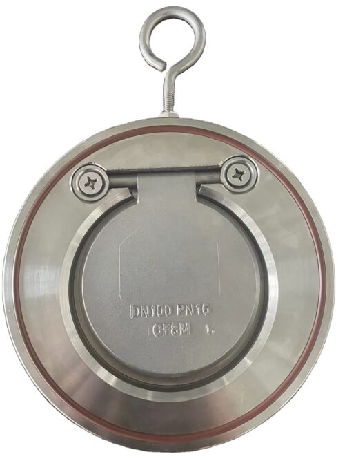 H86c889629d6a43878426a6f823d23ac4z Single Disc Flap Valve Spring Three Seal Rings FKM Material DIN/BS/ASME Standard 2 Inch Normal Temperature Oil