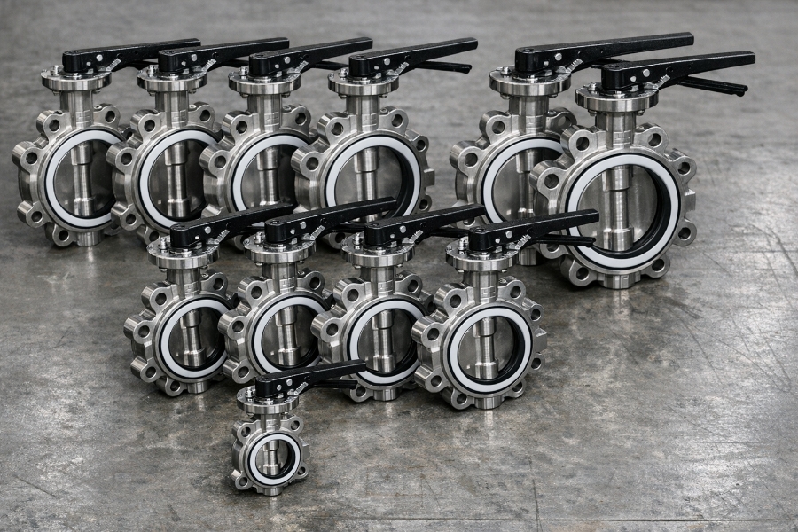 SS304 Lug Type Butterfly Valve PN16 manufacturer supplier exporter India