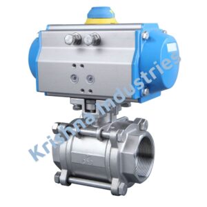 3 Piece Design Pneumatic Operated Ball Valves 3 Piece Design Pneumatic Operated Ball Valves