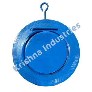 6 Inch Wafer Check Valve Single Plate Cast Iron_20260205_145353_0000 6 Inch Single Plate Check Valve Wafer Type DN150 MM | Cast Iron Body, MS Disc, Nitrile O-Ring | Blue Color