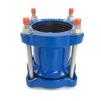 Pipe Joint Blue Epoxy Coated Ductile Iron Wide Range Universal Coupling Pipe Joint Blue Epoxy Coated Ductile Iron Wide Range Universal Coupling