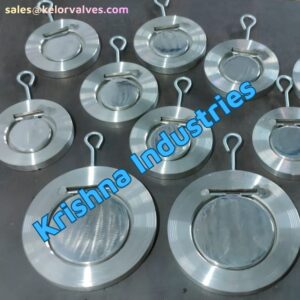 Wafer Check Valve SS304_20260324_154314_0000 SORN Spring Loaded Single Plate Wafer Check Valve NRV 3 Inch SS 304 DISC PN10