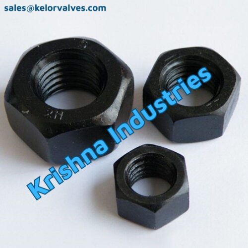 a194-2h-heavy-hex-nut-plain-black-unc-thread-asme-b18-2-flange-bolting-supplier-india Hex Nut — ASTM A194 2H