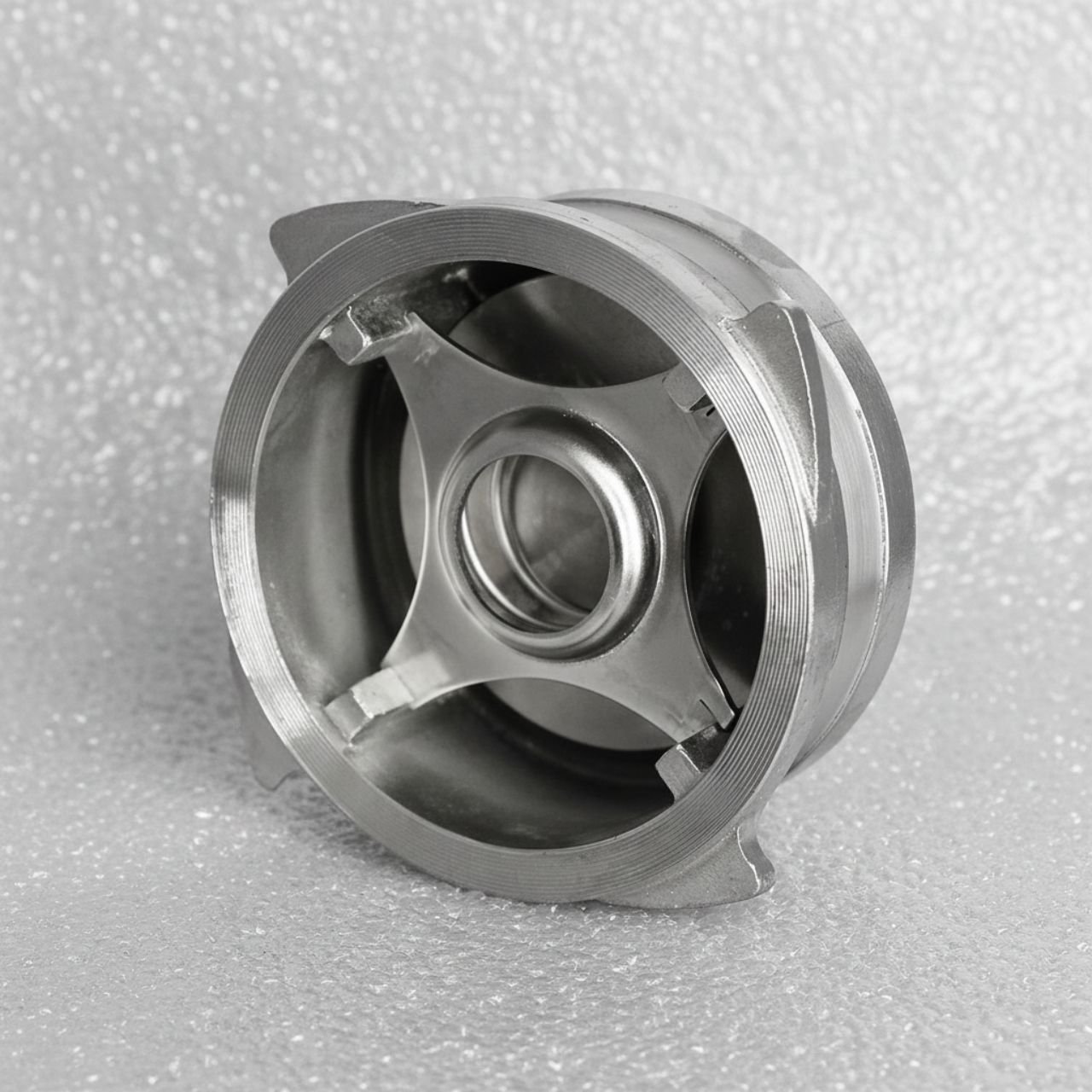 SS 304 316 Non Slam Disc Check Valve Wafer Type Metal to Metal Seat