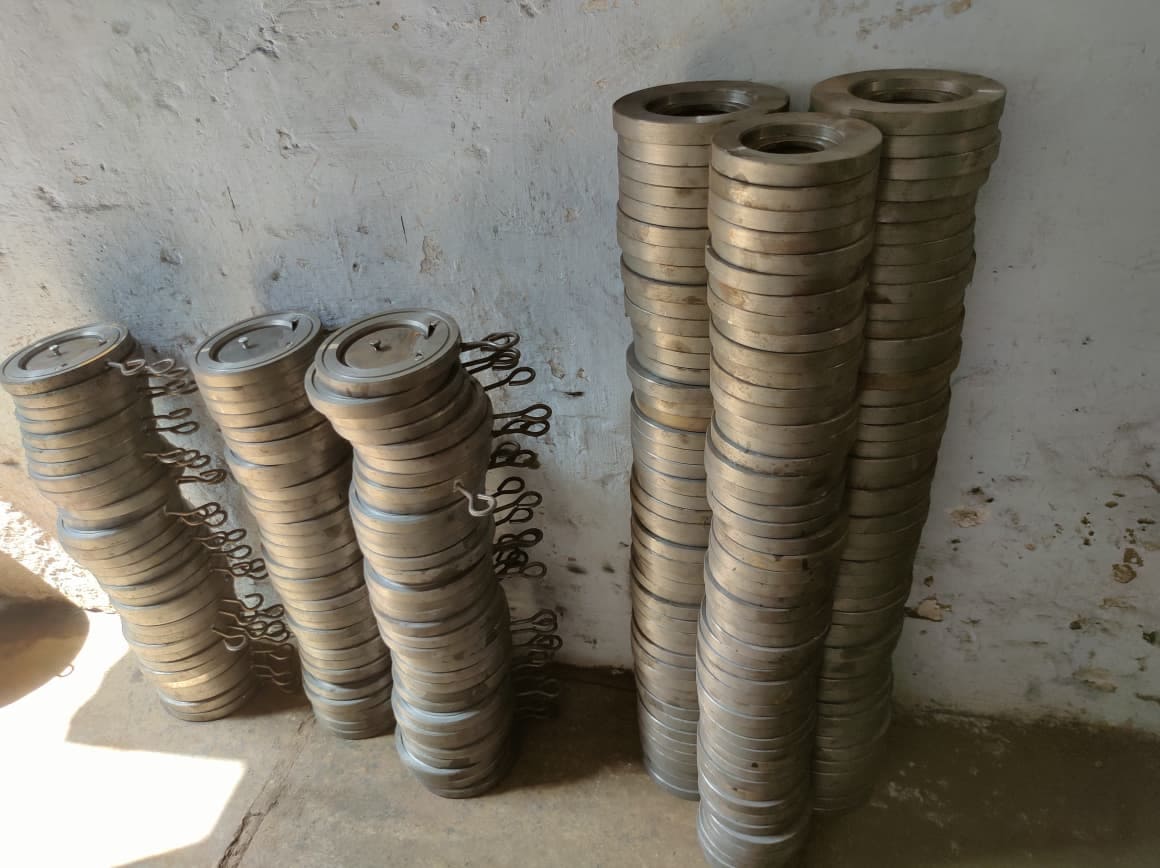 Industrial valve and piping stock at Krishna Industries KELOR warehouse Ahmedabad